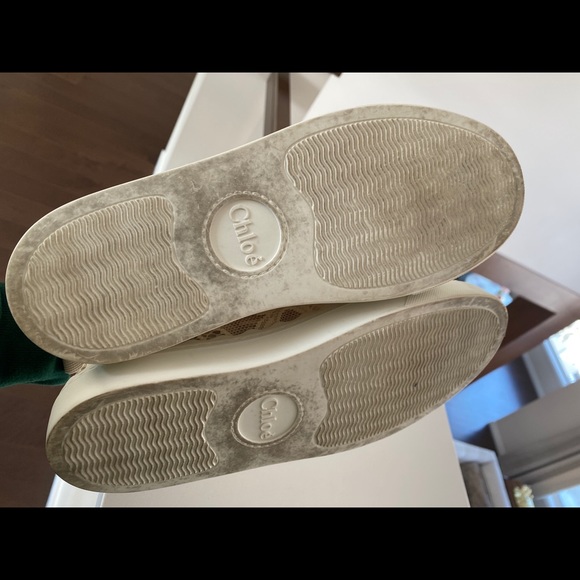 Chloe Lauren beige lace sneakers - Picture 9 of 9